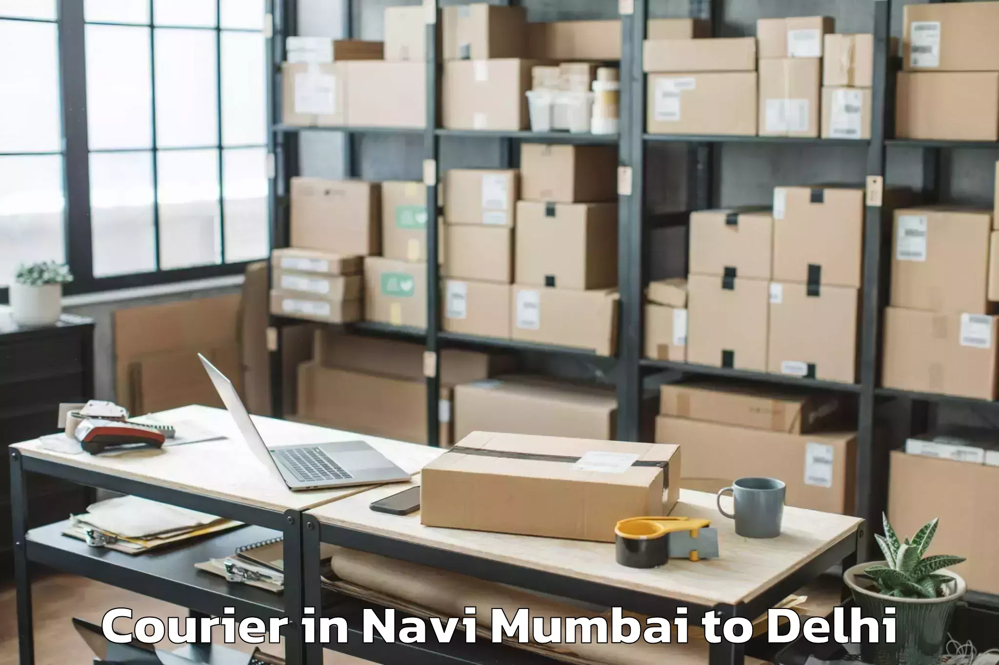 Trusted Navi Mumbai to Flatted Factory Complex Okhla Courier